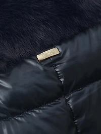 Faux-Fur Down Puffer Jacket
