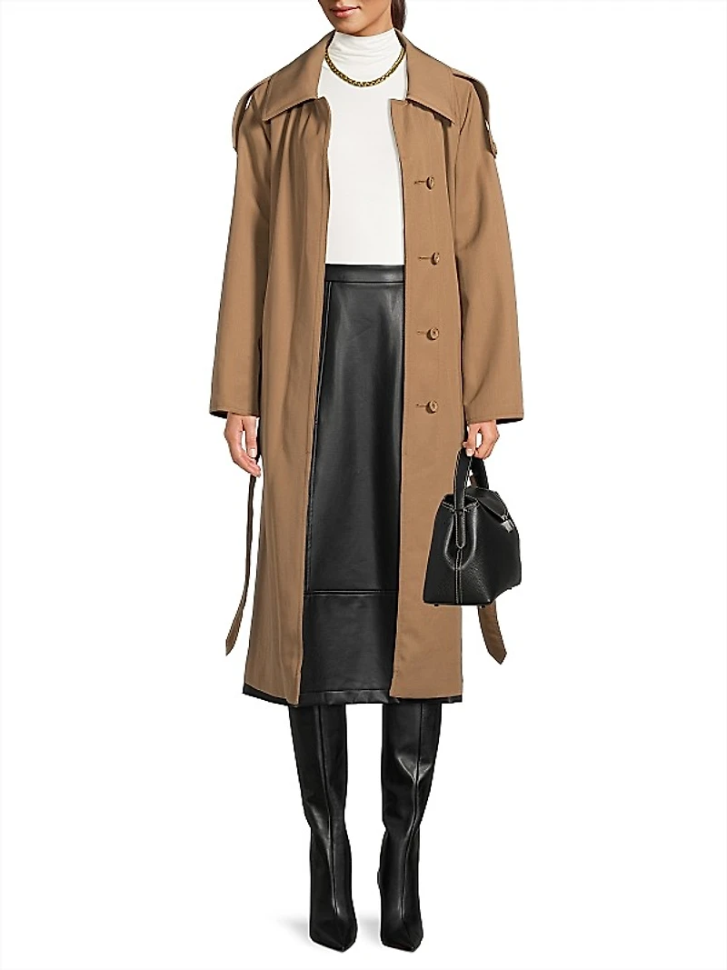 Reversible Belted Trench Coat