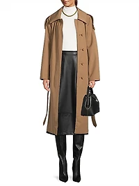Reversible Belted Trench Coat