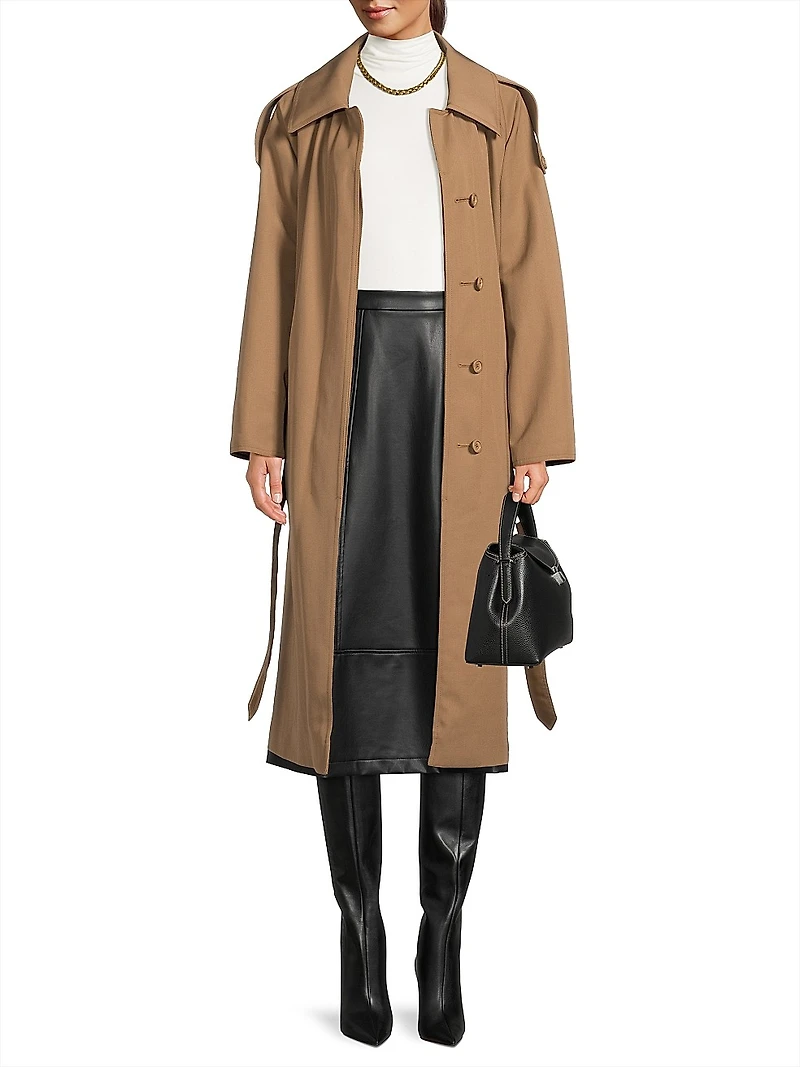 Reversible Belted Trench Coat