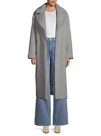 Faux-Fur Belted Coat