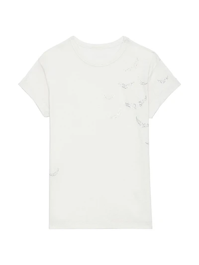 Anya Wings Crystal-Embellished T-Shirt