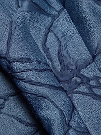 Jacquard Balloon-Sleeve Cocktail Dress