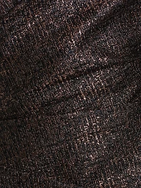 Metallic Jacquard Off-The-Shoulder Gown