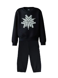 Little Kid's & Kid's Sawyer Double-Face Snowflake Sweatshirt
