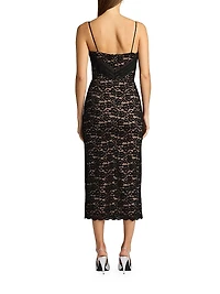 Sweetheart Lace Midi-Dress