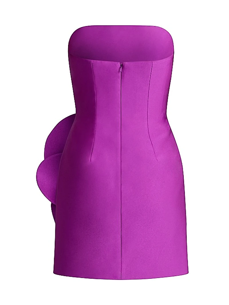 Flower Strapless Minidress