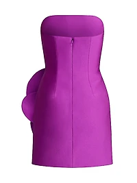 Flower Strapless Minidress