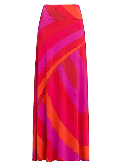 Parade Jersey Satin Maxi Skirt