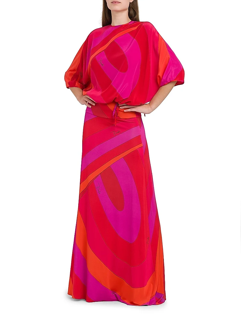 Parade Jersey Satin Maxi Skirt