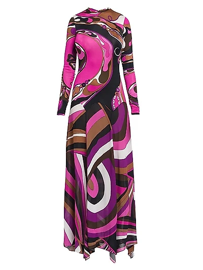 Parade Jersey Organzino Maxi Dress