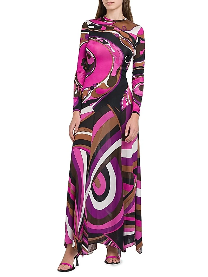 Parade Jersey Organzino Maxi Dress