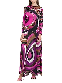 Parade Jersey Organzino Maxi Dress