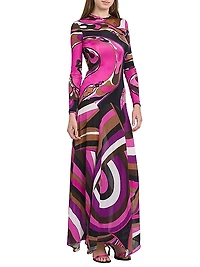 Parade Jersey Organzino Maxi Dress