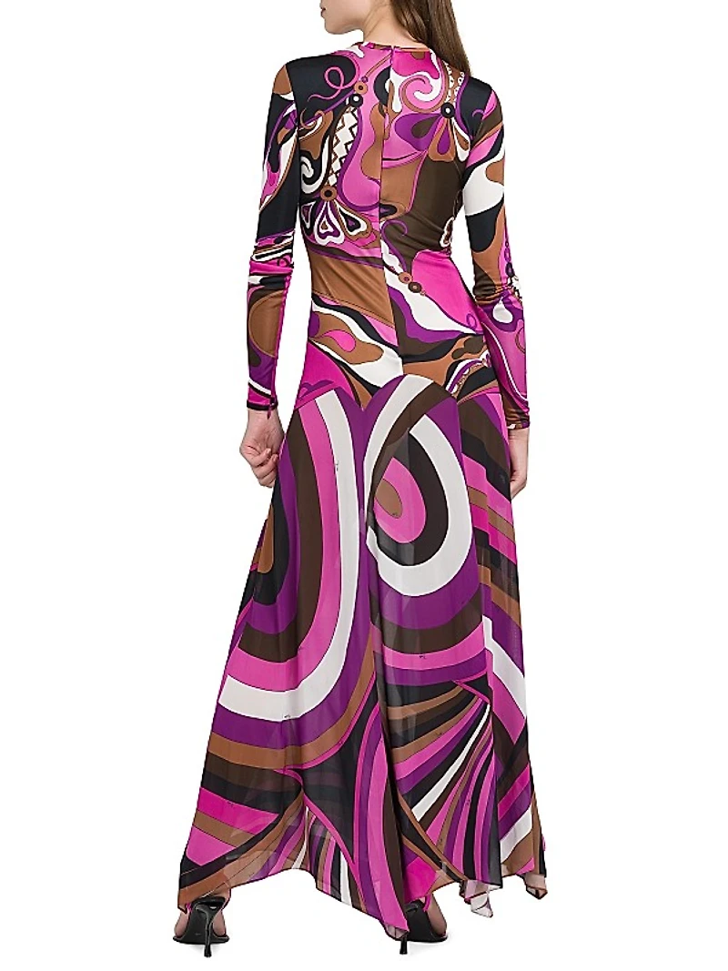 Parade Jersey Organzino Maxi Dress