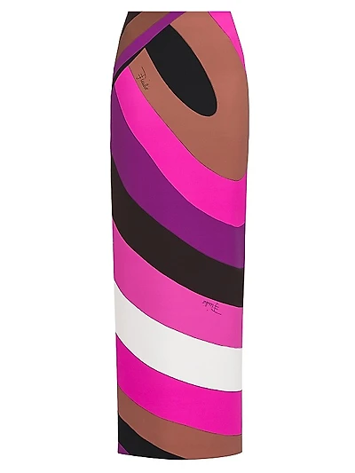 Colorblock Maxi Skirt