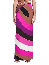 Colorblock Maxi Skirt
