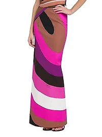 Colorblock Maxi Skirt