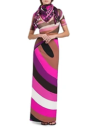 Colorblock Maxi Skirt