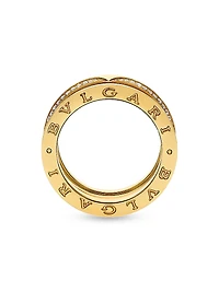B.zero1 18K Yellow Gold & 0.43 TCW Diamond 3-Band Ring