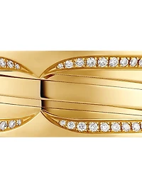 B.zero1 18K Yellow Gold & 0.43 TCW Diamond 3-Band Ring