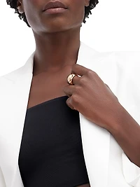 Cabochon 18K Rose Gold Ring