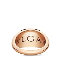 Cabochon 18K Rose Gold Ring