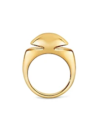 Cabochon 18K Yellow Gold Ring