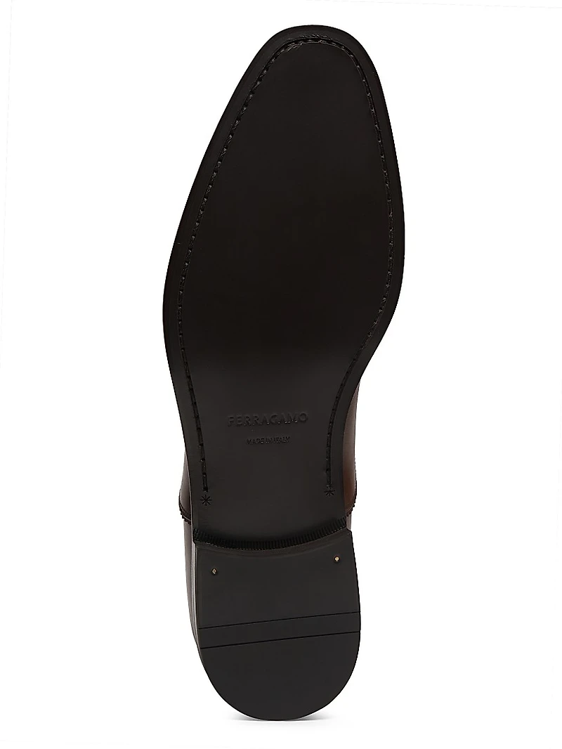 Leather Cap-Toe Oxfords