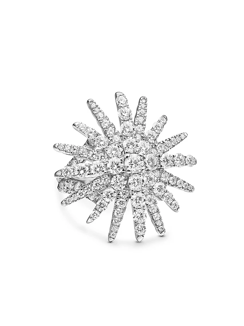 Starburst Ring 18K White Gold