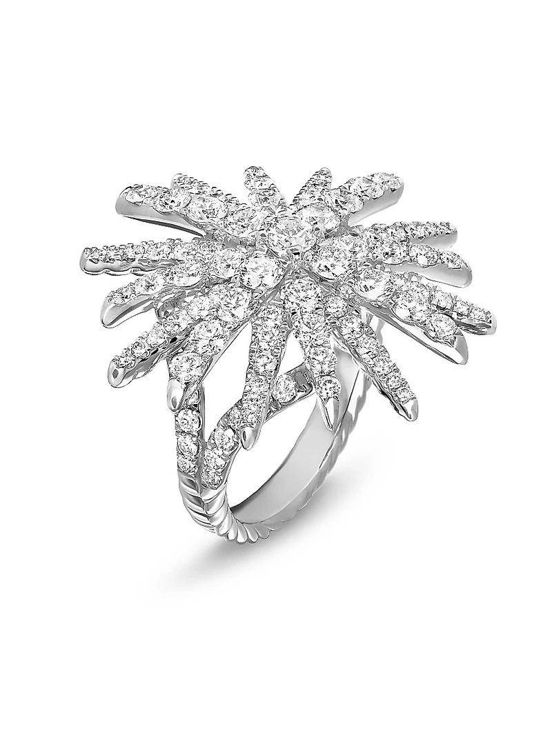 Starburst Ring 18K White Gold