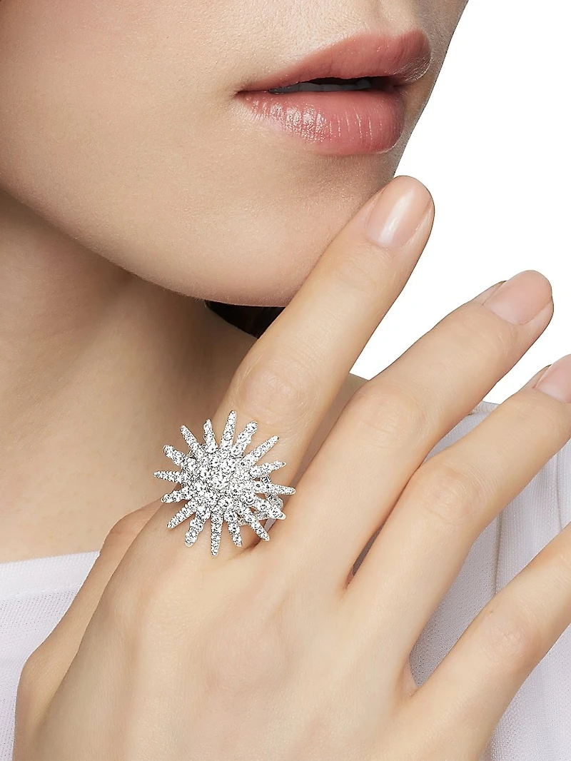 Starburst Ring 18K White Gold