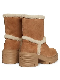 Lennox Shearling-Trimmed Booties