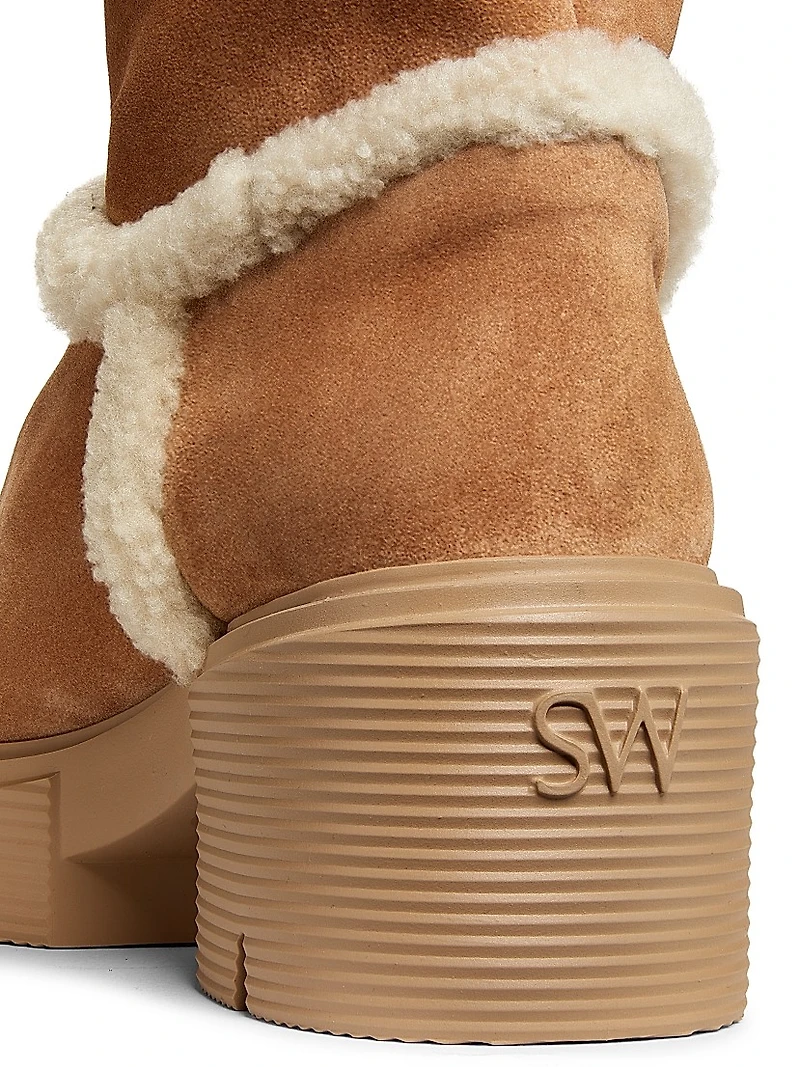 Lennox Shearling-Trimmed Booties