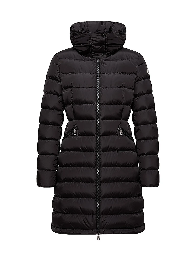 Flammette Fitted Long Down Coat