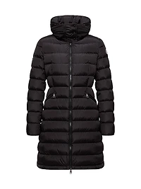 Flammette Fitted Long Down Coat