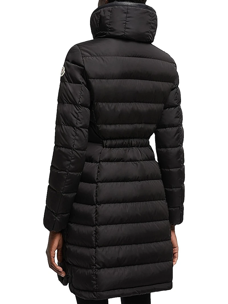 Flammette Fitted Long Down Coat