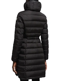 Flammette Fitted Long Down Coat