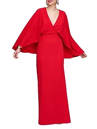 Olaya Fluid Crepe Gown