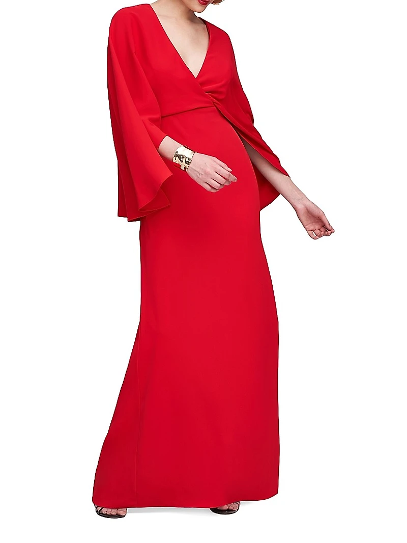 Olaya Fluid Crepe Gown