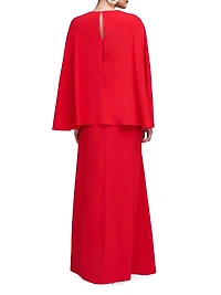 Olaya Fluid Crepe Gown