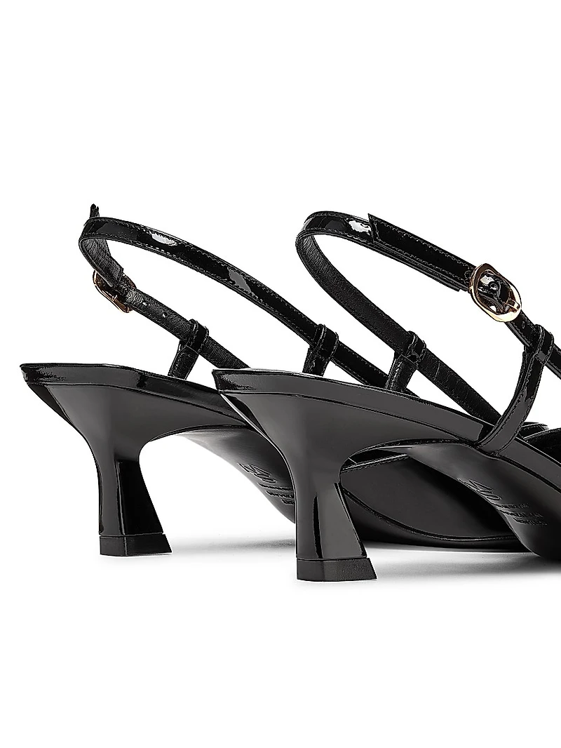 Vinnie 50MM Patent Leather Pumps