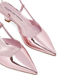 Vinnie 50MM Metallic Patent Leather Pumps