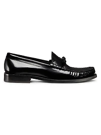 Lottie Bow Leather Loafers