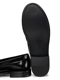 Lottie Bow Leather Loafers