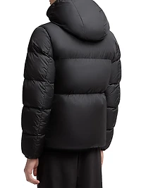 Montcla Logo Hooded Down Jacket
