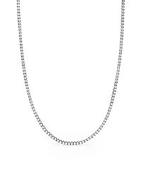 Tennis Necklace in 18K White Gold