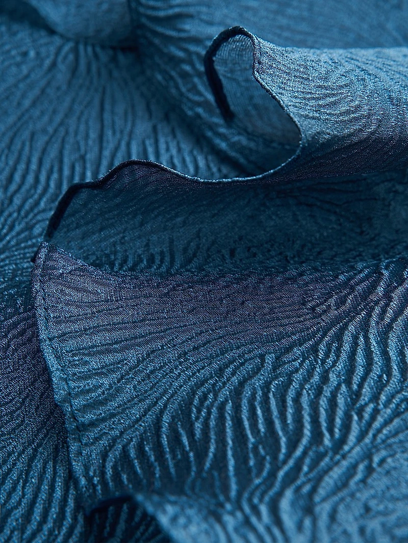 Cecilia Jacquard Off-The-Shoulder Gown