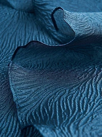 Cecilia Jacquard Off-The-Shoulder Gown