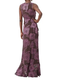 Amara Floral Silk-Blend Maxi Dress